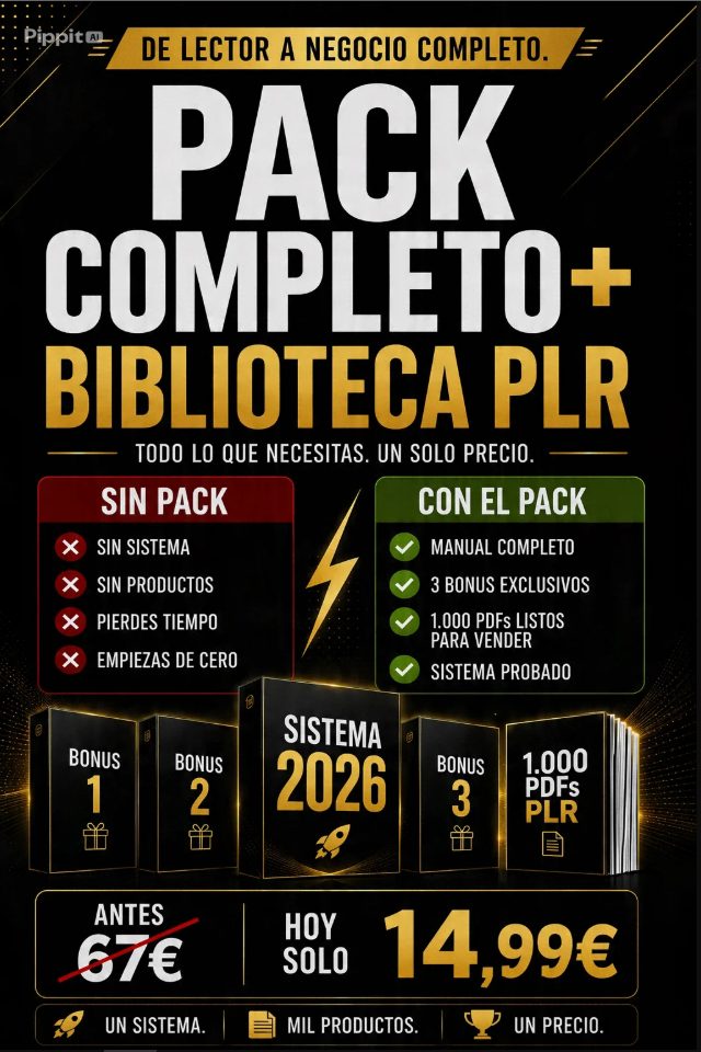 Pack Completo + Biblioteca PLR - Velora