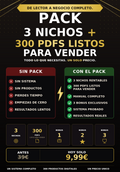 Pack 3 Nichos + Biblioteca PLR — 300 PDFs Listos para Vender