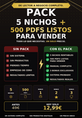 Pack 5 Nichos + Biblioteca PLR — 500 PDFs Listos para Vender